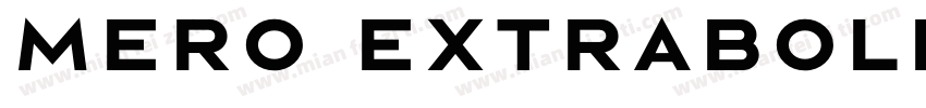 Mero ExtraBold字体转换